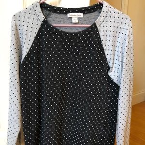 Coldwater Creek Polk Dot Sweater